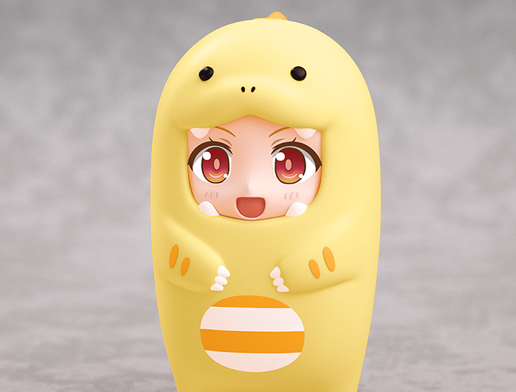 Nendoroid More Kigurumi Face Parts Case (Yellow Dinosaur)